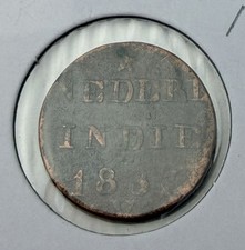 1830s Dutch East Indies Sumatra 1 Cent Copper V Mint KM#1 Colonial Coin