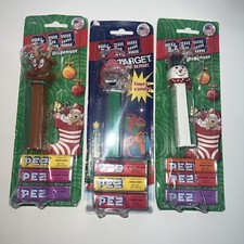 Christmas Holiday Reindeer Rudolph Clear Bear Santa Frosty Snowman PEZ Dispenser