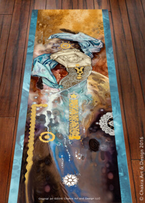 Imagination  (mind) Spiritual, Artistic, unique chakra yoga mat