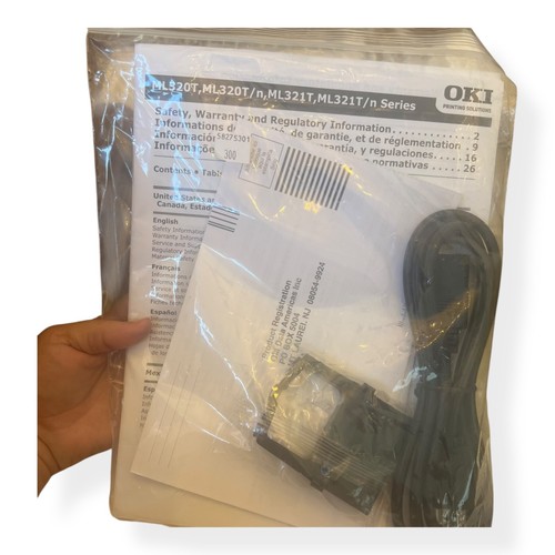 Oki MICROLINE 320 (62411601) Turbo 9 Pin Dot Matrix Printer- White-NEW Open Box - 第 6/8 張圖片