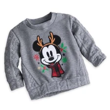 Disney Store Mickey Mouse Baby Cute Winter Sweater Boys Size 0 3 6 Months New
