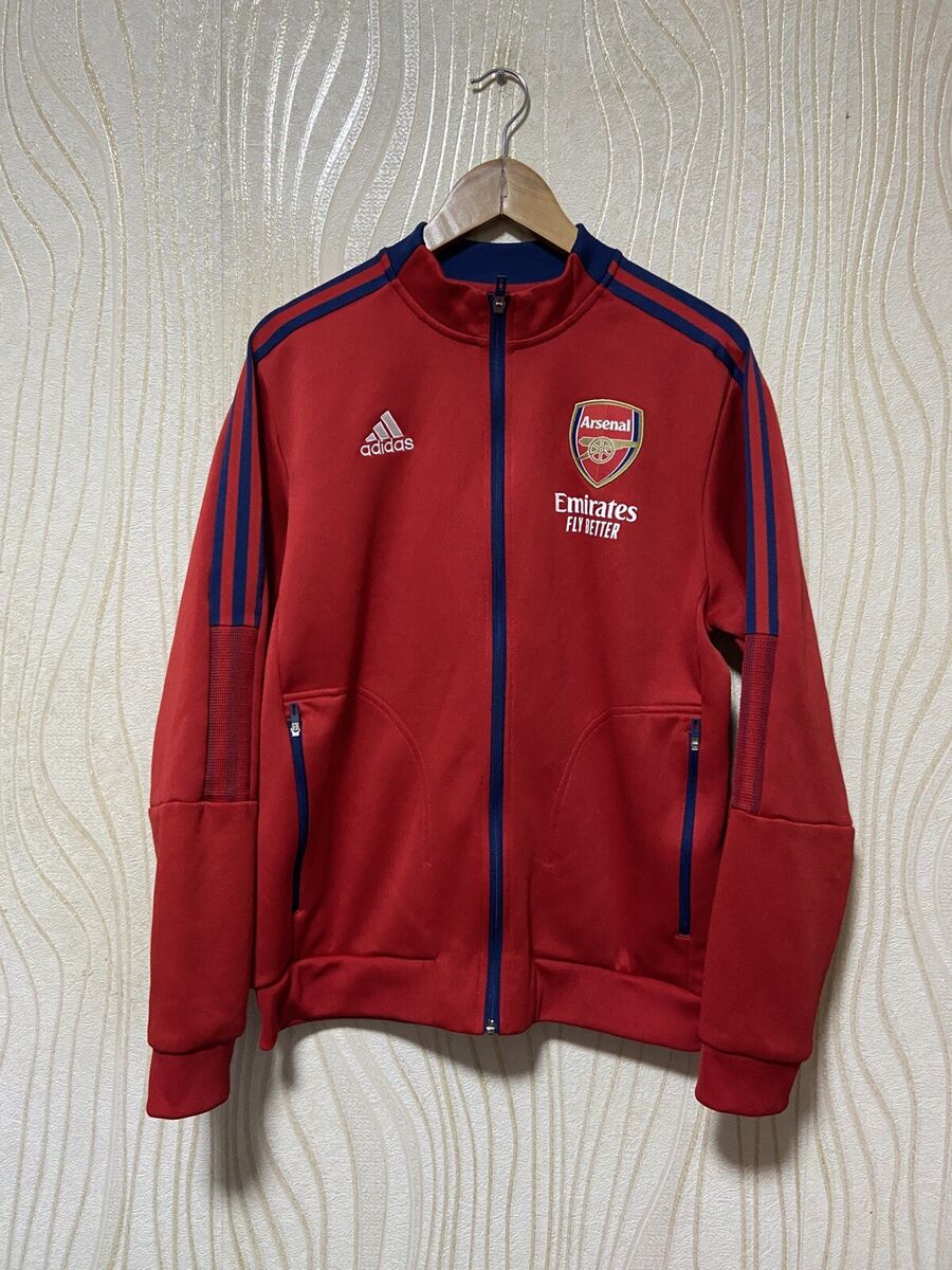 ARSENAL LONDON 2021 2022 ANTHEM FOOTBALL SOCCER TRACK JACKET ARSENAL LONDON 2021 2022 ANTHEM FOOTBALL SOCCER TRACK JACKET