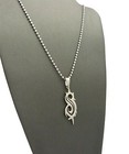 4PF Hip Hop Rapper Pendant 14mm 18 Iced Cubic Zirconia Chain Hip Hop Necklace 4PF Hip Hop Rapper Pendant 14mm 18 Iced Cubic Zirconia Chain Hip Hop Necklace