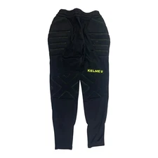 KELME Youth XS Unisex Goalkeeper Black Padded Embroidered Pants Never Used New
