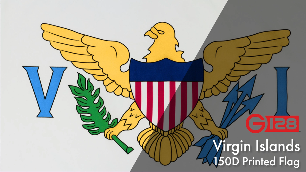 U.S. Virgin Islands Flag 3x5FT 5-Pack 150D Printed Polyester By