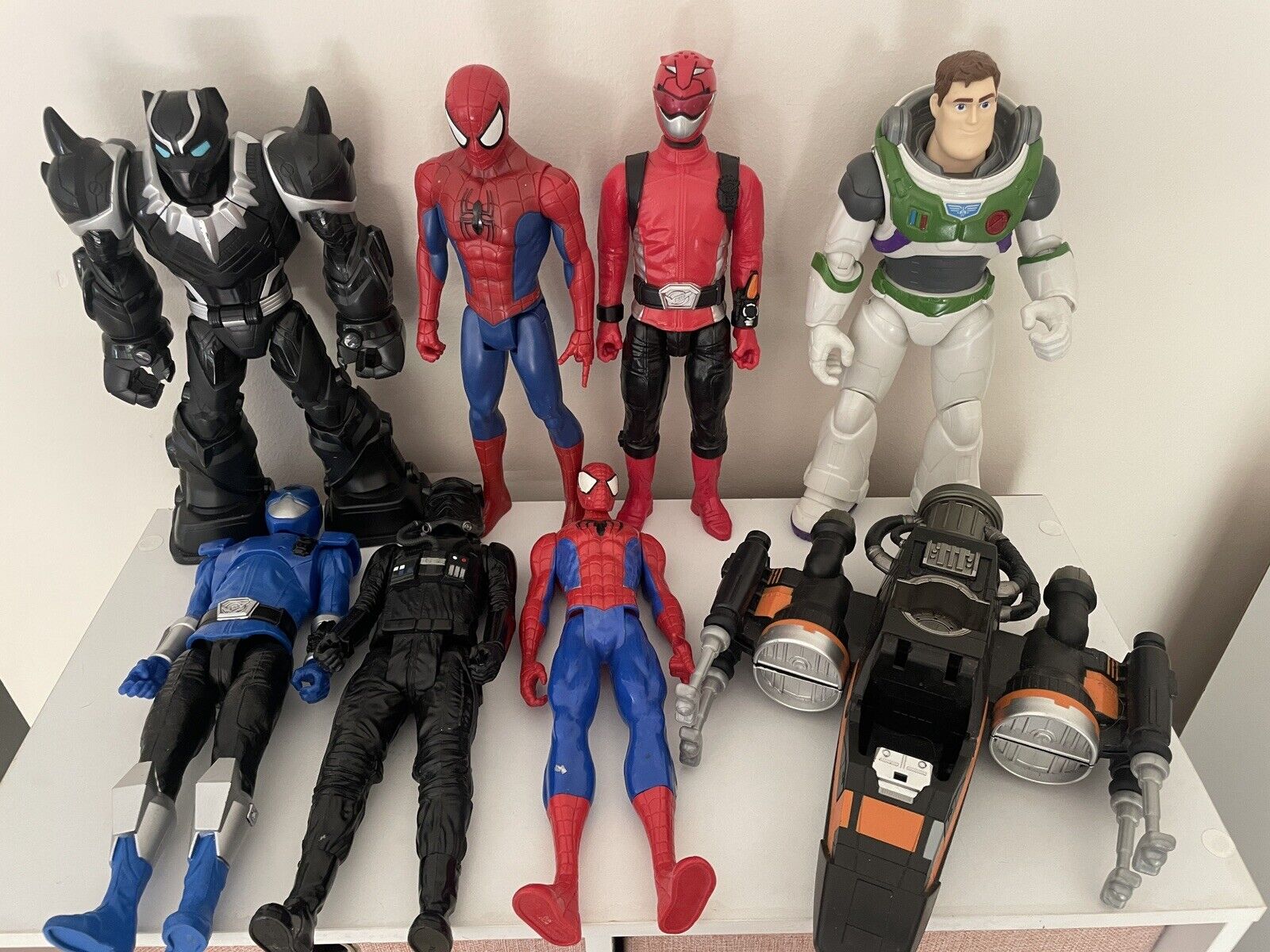 Marvel Action Figure Bundle 12 inch Spider-Man Buzz  Power Ranger Star Wars