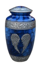 Angel Wing Cremation Urn Engraved Funeral Burial Urn for Human and Pet Ashes