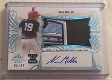 2021 Leaf Trinity Noah Miller rookie auto/relic #’d to 99 Twins!