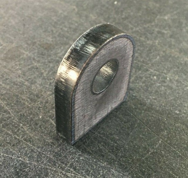 Pack of (10) Weld Tabs 1/4'' Thick Steel 1.00" x 2.5" Tall with a 3/8'' hole eBay