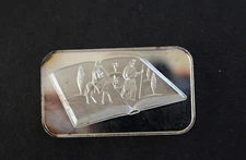 1973 Bible Scene World Wide Bar Mint WWM-55V Classic Coins Silver Art Bar P0744