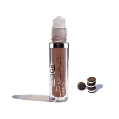 MODE Lip Glaze Cookies and Cream Flavored Lip Gloss Roll On Sheer Yummy Shine