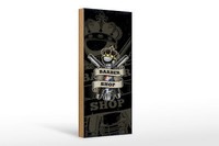 Holzschild Spruch Barbershop Friseur Salon Haare Deko 10X27Cm Schild