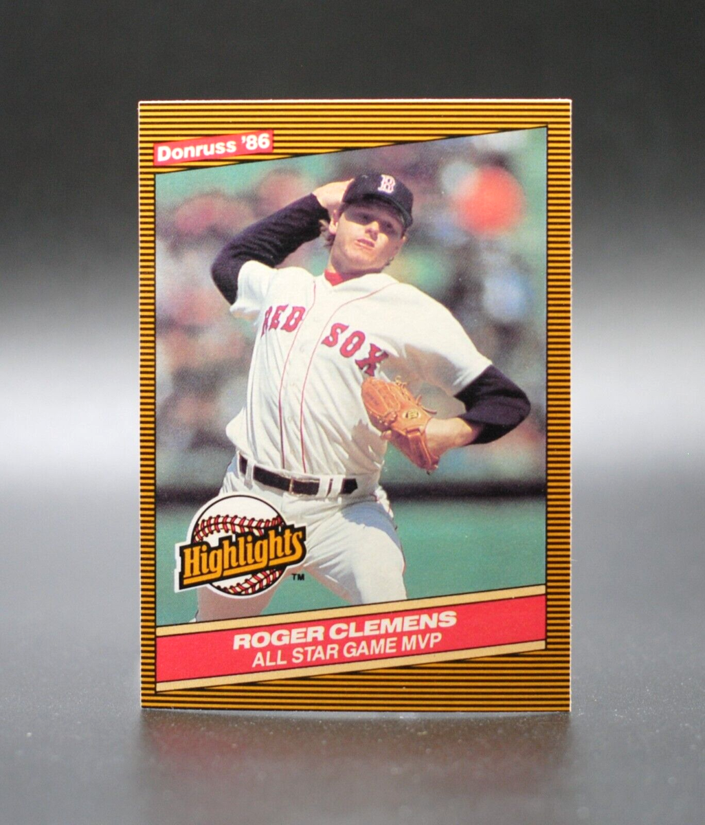 1986 Donruss Highlights ROGER CLEMENS All-Star Game MVP Card #26
