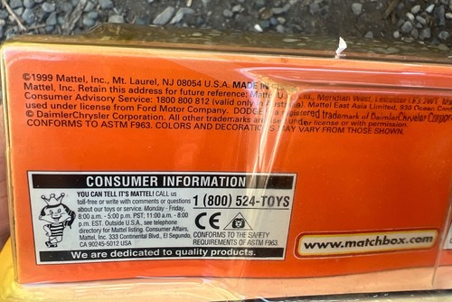 Matchbox Go! Action Spin-Out Police Car RARE 1999, Plastic Case Is Cracked PICS - Picture 7 of 15