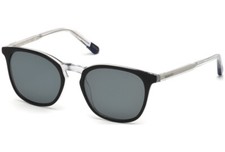 GANT GA7102 Matte Black Polarized 05D Plastic Round Sunglasses Frame 51-19-140