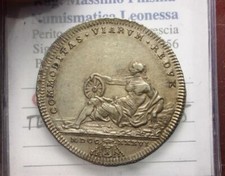 NL* ROMA Papa Clemente XII TESTONE Argento 1736 IV RARA Splendida conservazione