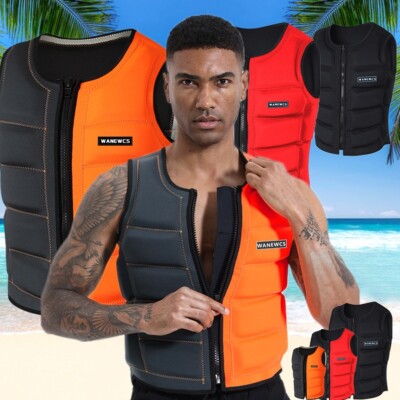 New Adult Life Jacket for Motorboat Surfing Snorkeling Swimming Floating Vest