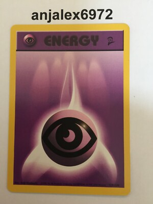 TOP Pokemon Karten 2.Generation Base Set Energy violett 129/130 NEAR MINT