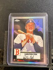 Carlton Fisk  2021 Topps Chrome Platinum - Refractor - Red Sox-  #679