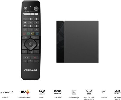 Formuler Z10 Pro 4K IPTV Android Box MYTVOnline2 Dual WiFi 2GB 16GB UK Plug - Picture 5 of 5