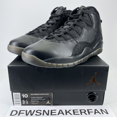 Nike Air Jordan 10 Retro x OVO Black 