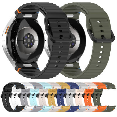 Ersatz-Silikon-Uhrenarmband für Samsung Galaxy Watch 7/FE/6/5/5 pro/4/4 classic