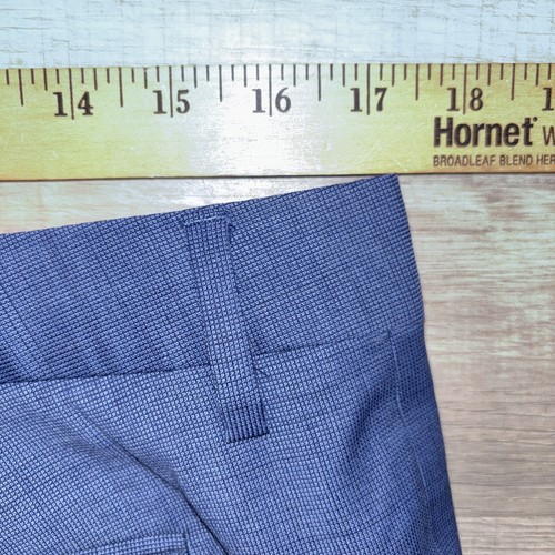 Bonobos Pants Mens 35 Blue Plaid Slim Fit Stretch Dress Wool Blend 35x29 - Picture 8 of 8