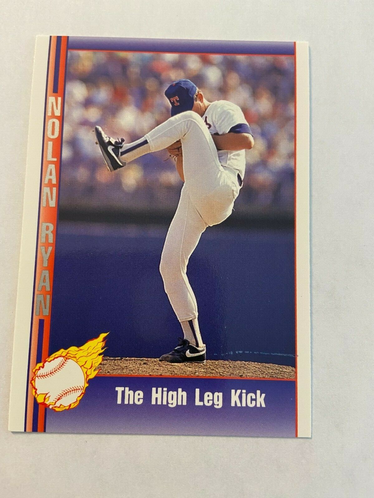 1991 Pacific Nolan Ryan #95 High Leg Kick Texas Rangers