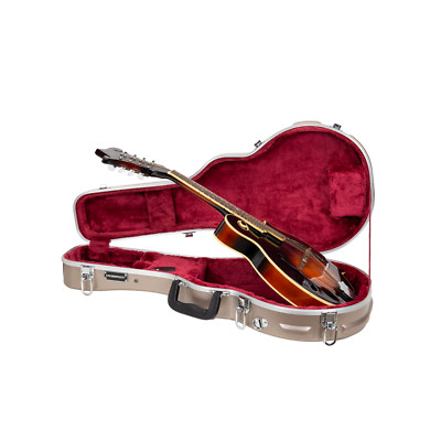 Crossrock F-Style Mandolinenkoffer | ABS-Hartschalenkoffer Champagner