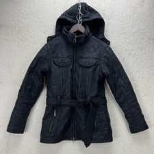 Barbour Grace Polarquilt Uk10 Eu36 Womens Quilted Ladies Jacket Removable Hood
