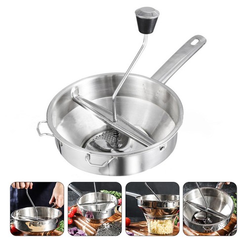 Stainless Steel Vegetable Mill Potato Tomato Press Food Grinder For Baby Foods - Picture 11 of 12