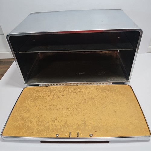 Brotkasten Beauty Box Lincoln verchromt Schneidebrett Regal MCM OBO - Bild 11 von 17