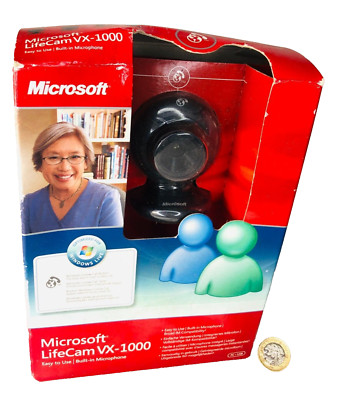 PC Kamera Webcam Neu Microsoft Lifecam VX-1000 integriertes Mikrofon ra