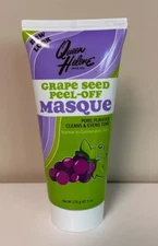 One Queen Helene Facial Masque Grape Seed Peel-Off 6 oz Pores Even Tone