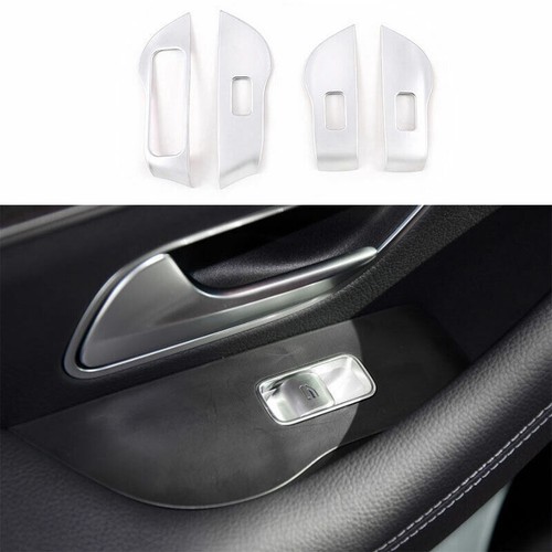 Fit For Benz GLE GLS 2020-22 Matte Silver Glass Window Lifting Panel Decoration