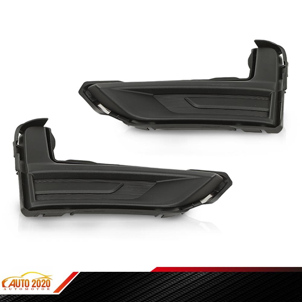 17-20 Nissan Rogue Front Bumper Fog Light Grille Cover Pair Left & Right