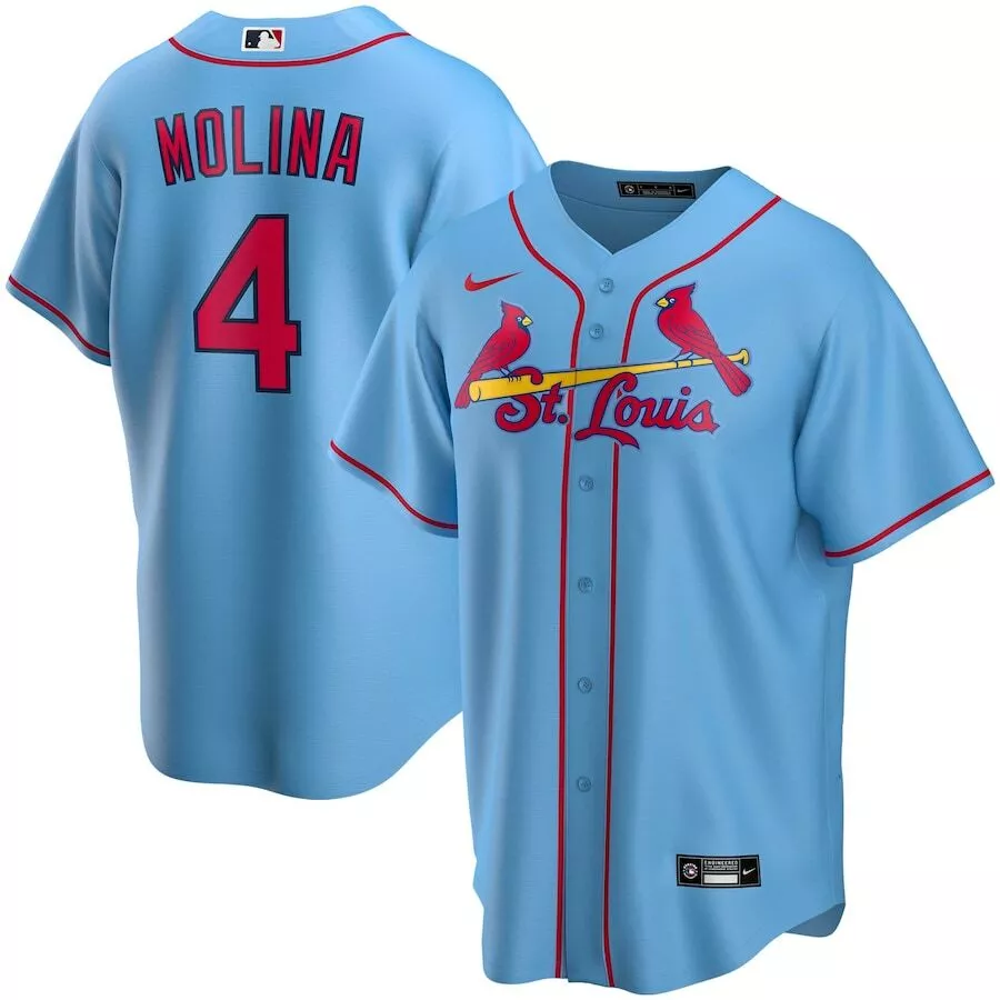 Nike Men's St. Louis Cardinals Yadier Molina #4 Red T-Shirt