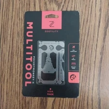 Zootility Pocket Monkey-X Multi Tool 3.25" x 2" Stainless Steel Construction