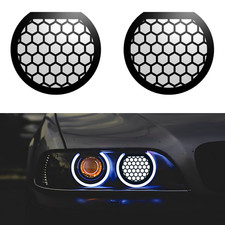 BMW 5 Series (E39) 2 Pcs Honeycomb Style Headlight Decoration Covers Mods Tuning