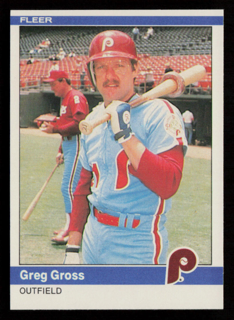 1984 Fleer Greg Gross #31 Philadelphia Phillies Baseball Card