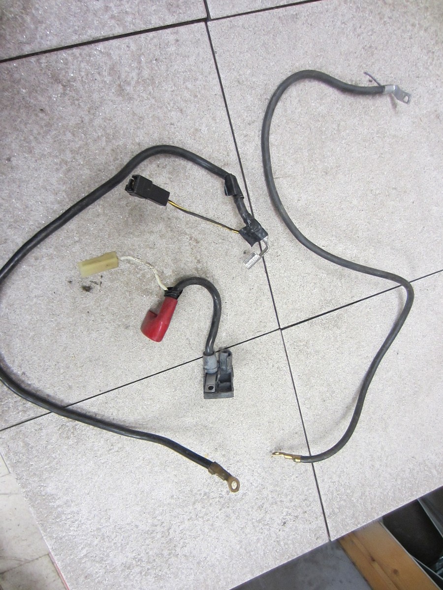 98-02 KAWASAKI NINJA ZX6R ZX6 OEM NEGATIVE POSITIVE BATTERY CABLE