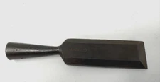 Vintage 1" Beveled Socket Chisel Germany Carving Woodworking Tool