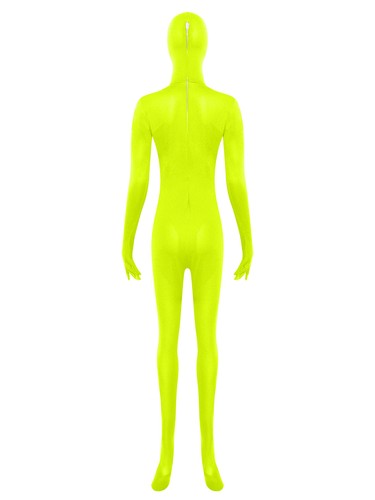 Unisex Women Men Jumpsuit Dance Bodysuit Gymnastics Leotard Stretch Hooded Suit - Picture 53 of 111