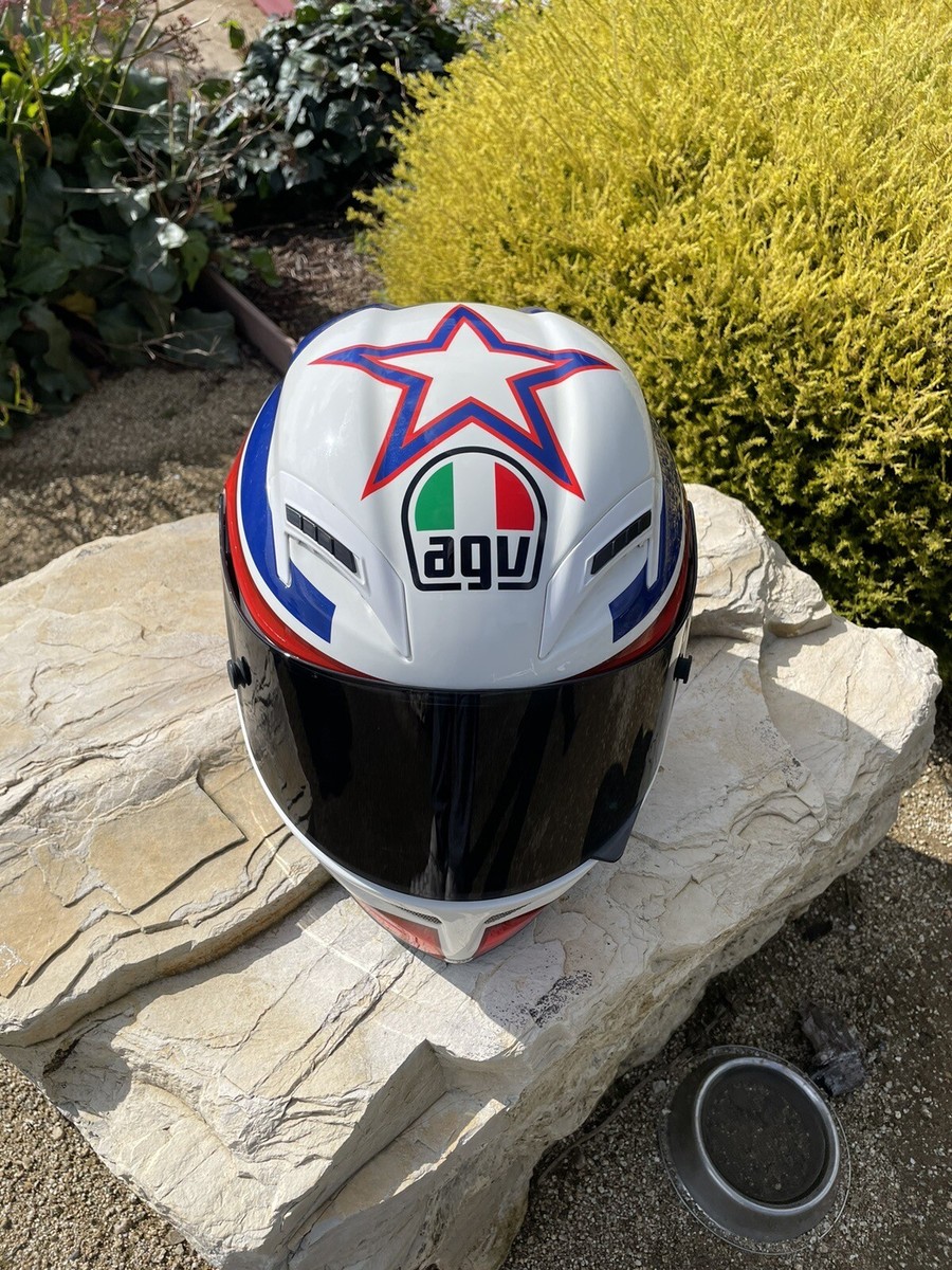 最終値下げAGV LEGENDS X3000 LUCCHINELLI LUCK RARE! AGV Marco Lucchinelli LEGENDS X3000 LUCKY SIZE M(casco