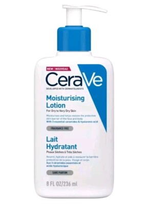CERAVE Moisturising Lotion For Dry Skin Fragrance Free 236ml / 8 Fl oz.  160