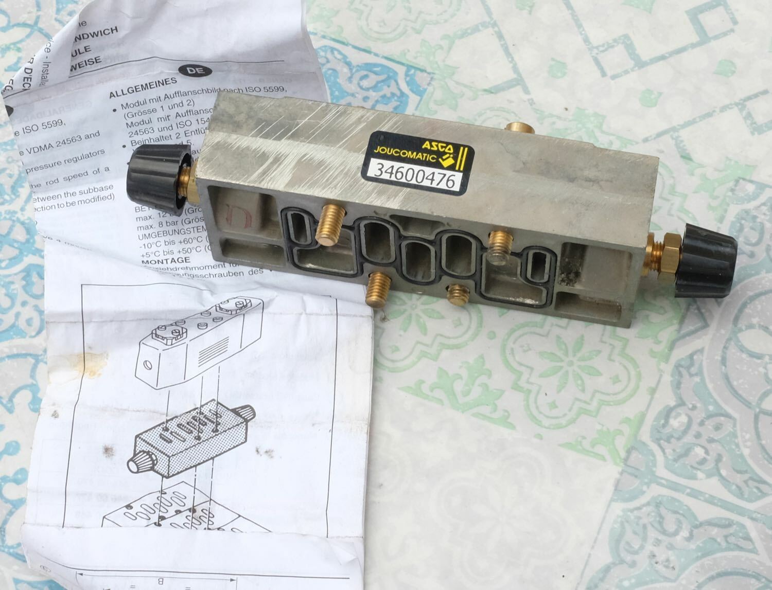 Module de distributeur Asco Joucomatic 34600476 pour stopper les pertes d'air