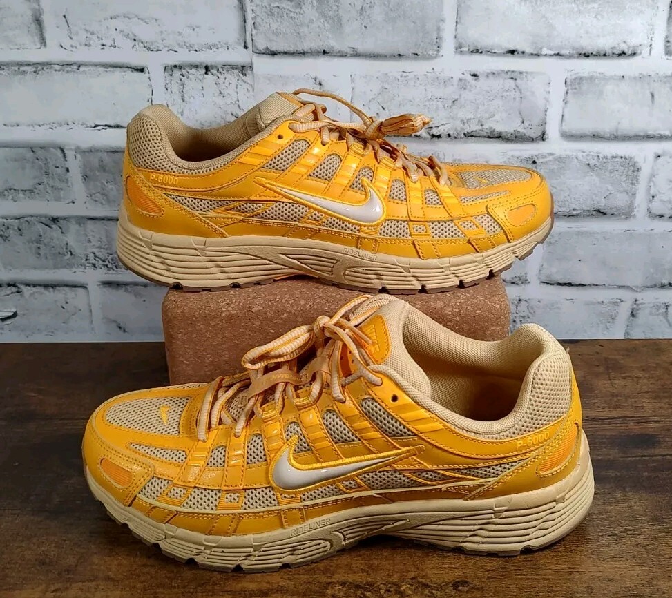 Nike P-6000 University Gold Sesame Sanddrift Men's Size 9.5 CD6404-201 VNDS