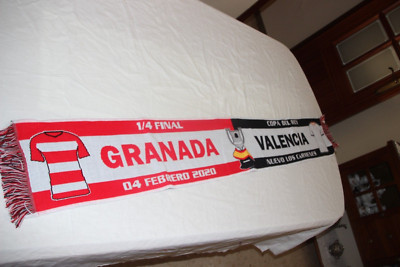 Schal Aus Futbolcopa von Der König Granada C.F Und Valencia C.F Scarf