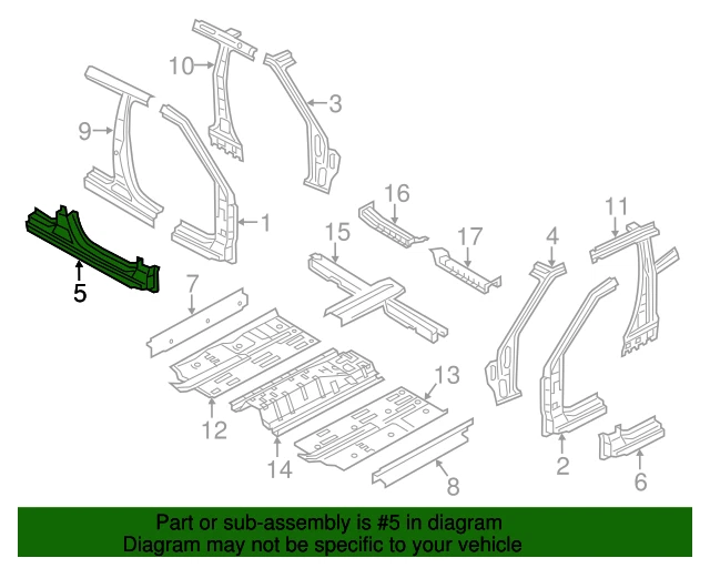 OEM 2012-17 Veloster RH Rocker Panel - Side Sill Outer for Hyundai (71322-2VD60) Foto 2 de 4