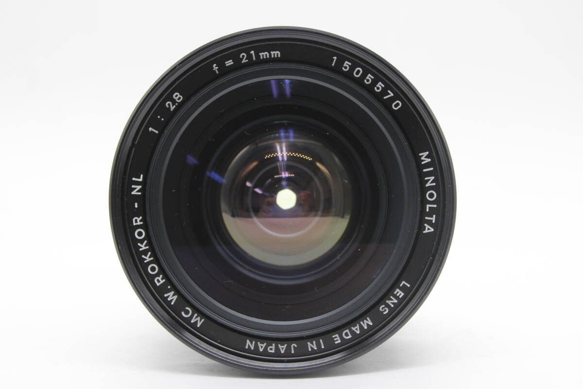 Minolta Mc W.Rokkor-Nl 21Mm F2.8 Front And Rear Caps Lens Minolta Mc W.Rokkor-Nl 21Mm F2.8 Front And Rear Caps Lens